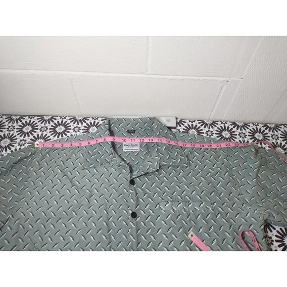 ☀️David Carey Originals Cotton Mechanic Flame graphic Button Down Shirt, XL - Picture 7 of 8